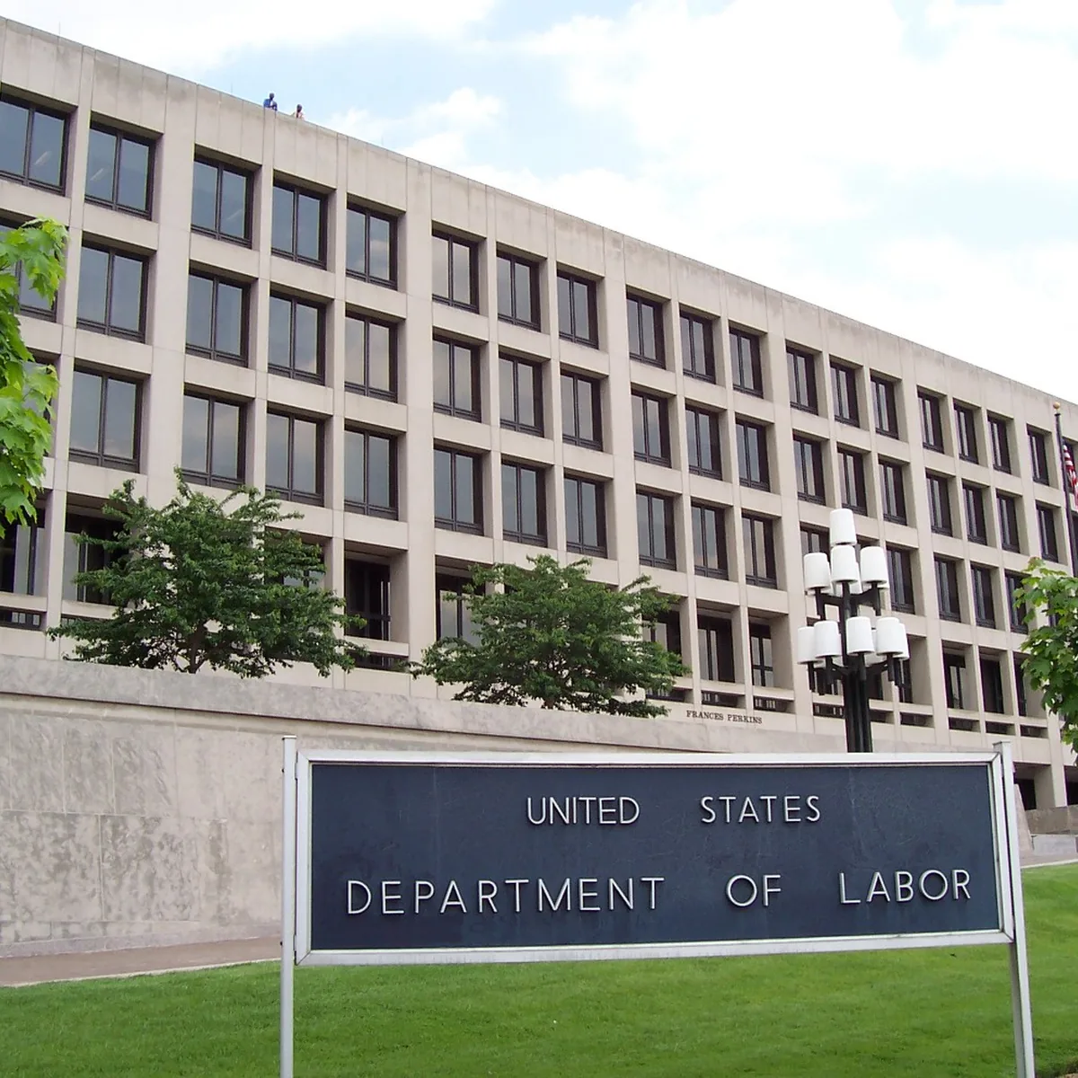 The Frances Perkins Building, headquarters of the U.S. Department of Labor in Washington, D.C.